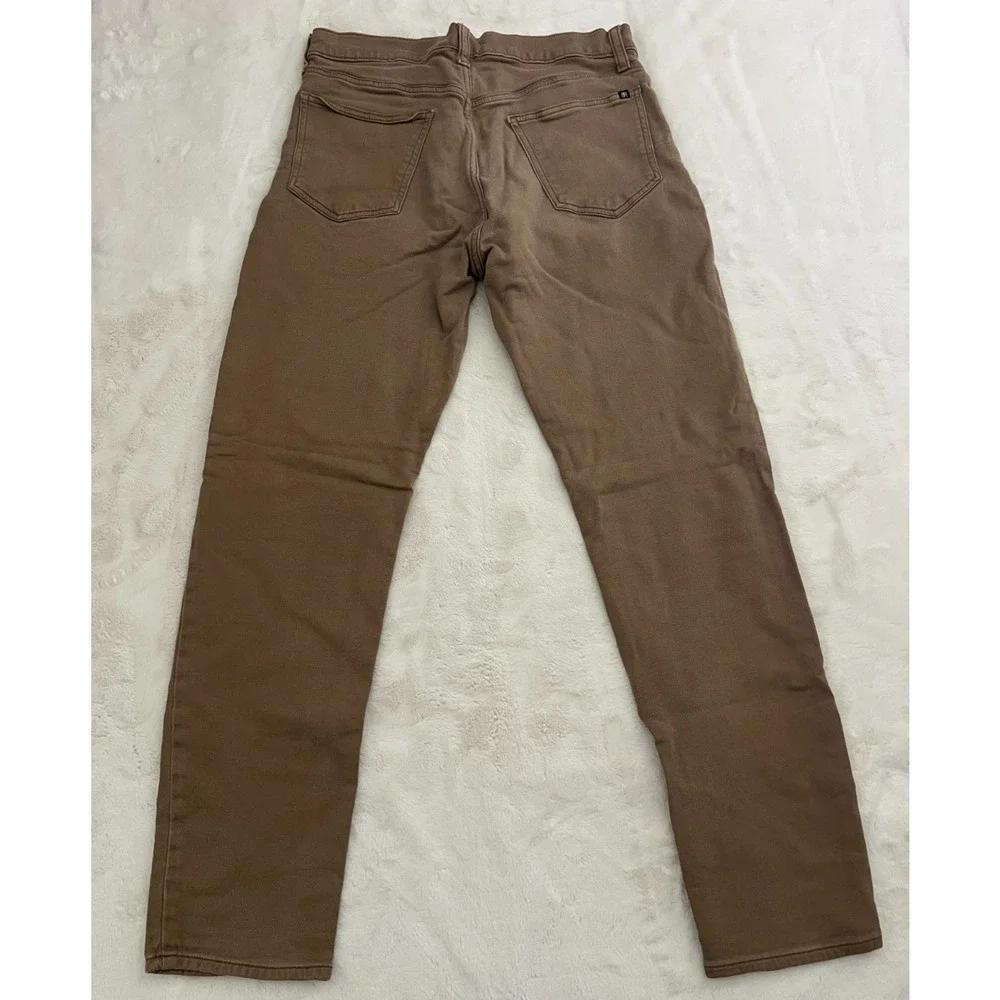 Banana Republic Mens 32x32 Brown Slim Straight Stretch Chino Pants